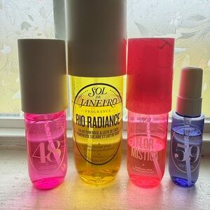 Sol de Janeiro Rio Radiance & Assorted Fragrance Mists — Yellow, Pink, Purple